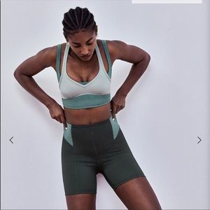 For Love and Lemons Workout Set Romy Bra and Biker Shorts